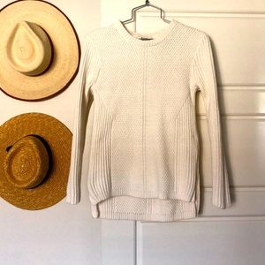 Madewell,  medium, white sweater.